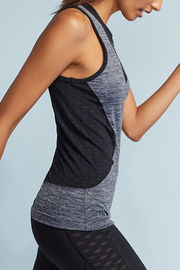 OEM customized sports gym wear sexy mesh panel decorated women sports wear